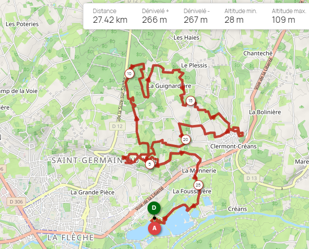 Parcours vtt M2023