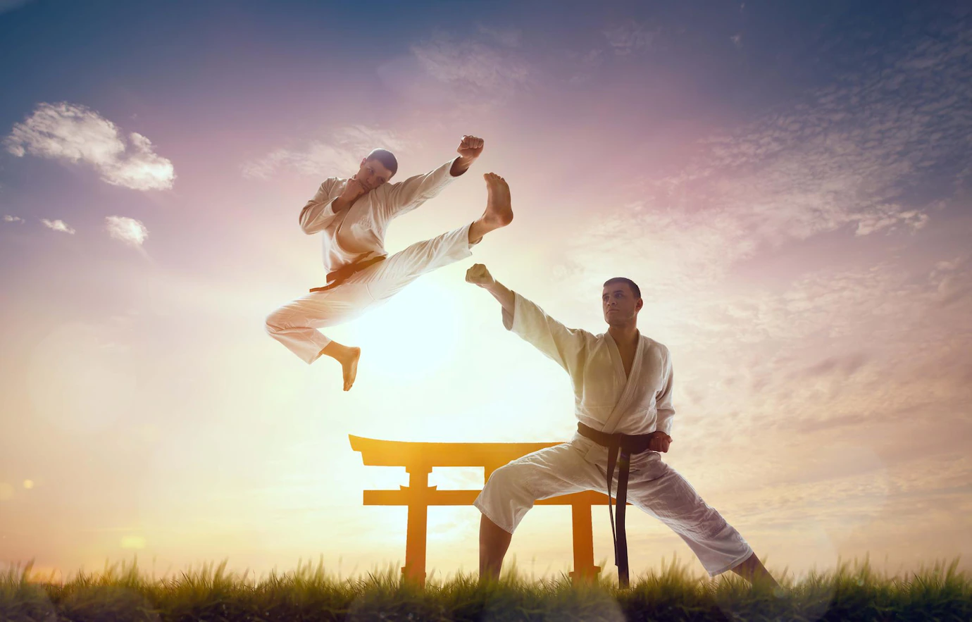 Karate sunset