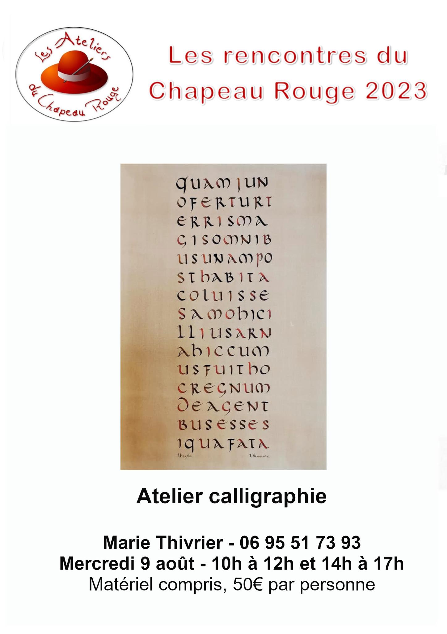 Les rencontres du chapeau rouge 2023 2