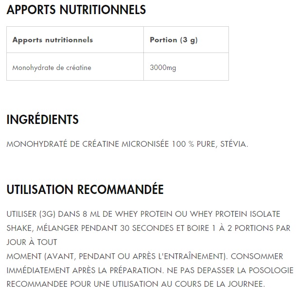creatine monohydrate en promotion pas cher musculation marseille plan de cuques 13013