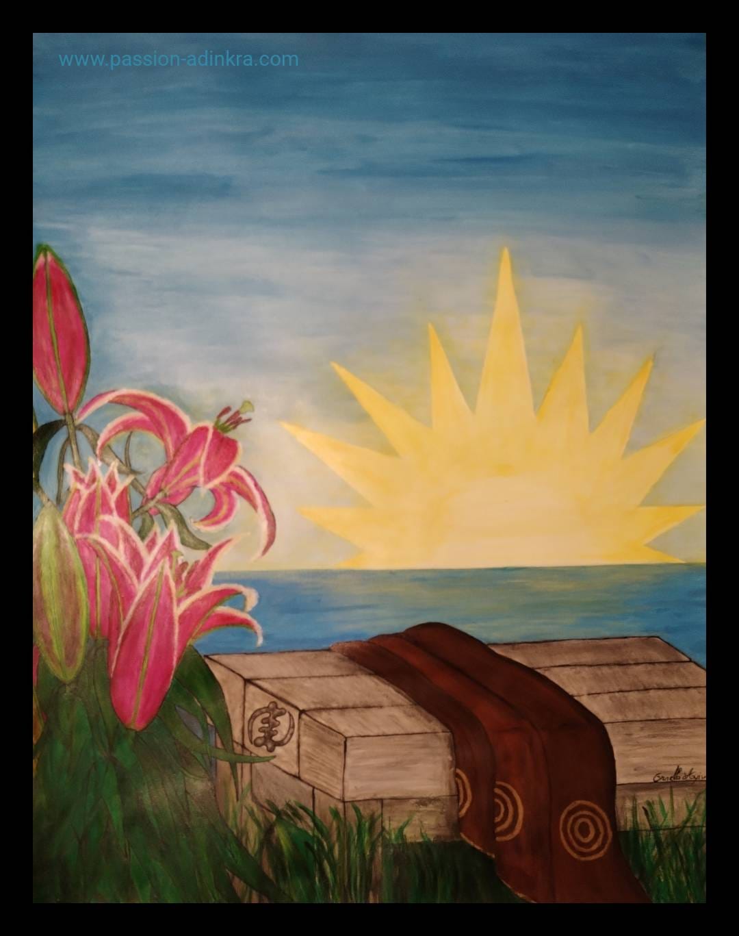 Owia A Repue (2023) by Ornella Ayivi
Acrylic paint on 65x50cm paper