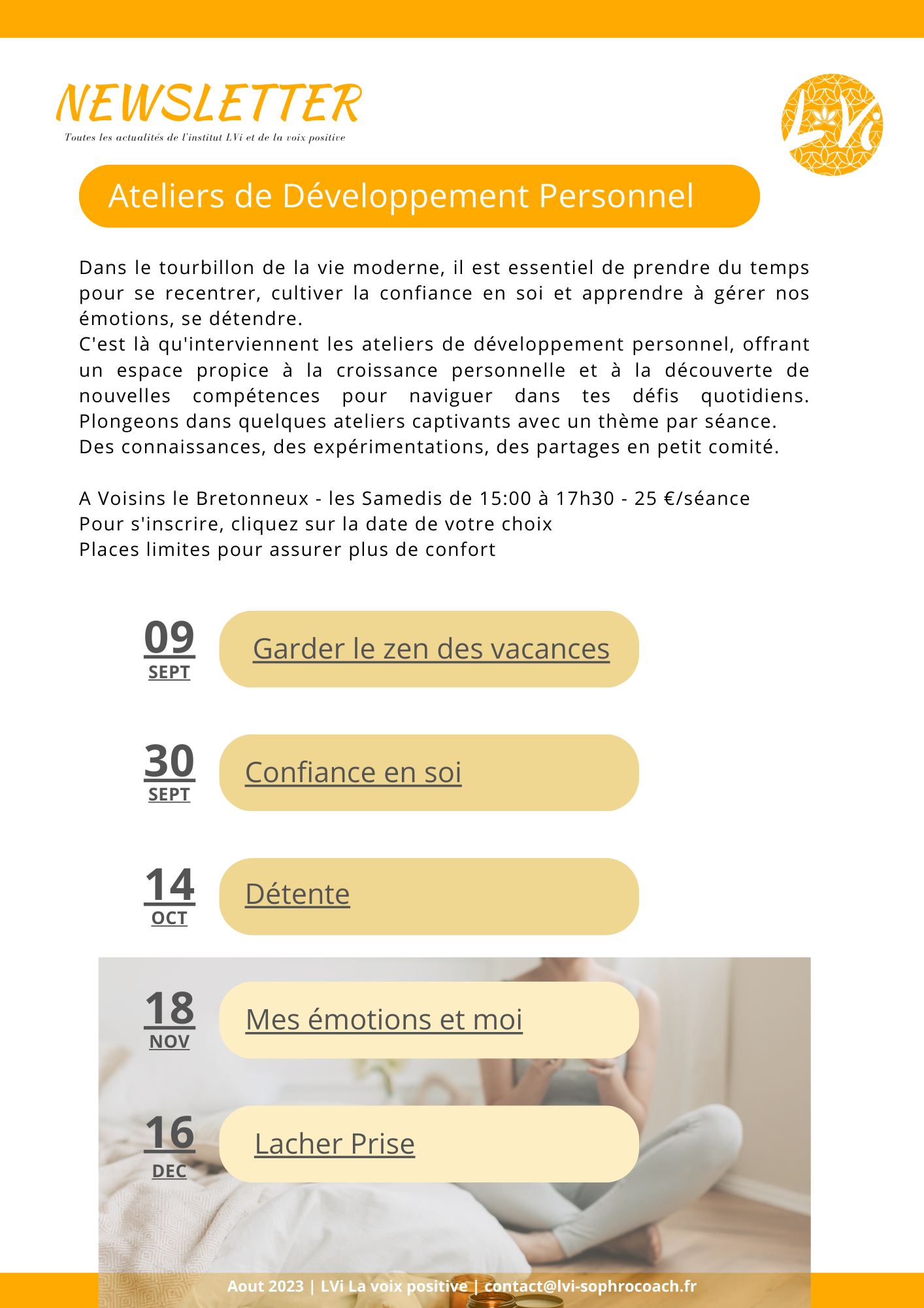 Ateliers Développement personnel