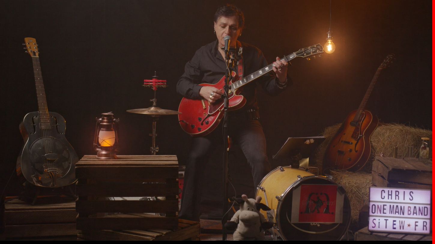 homme orchestre blues, conférences, animation mariage, festivals, one man band blues