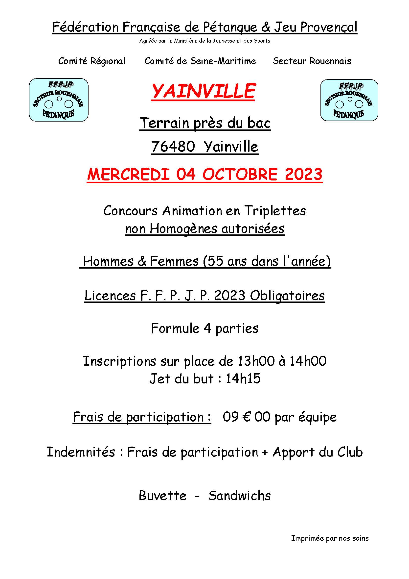 Affiche yainville 04 octobre 2023