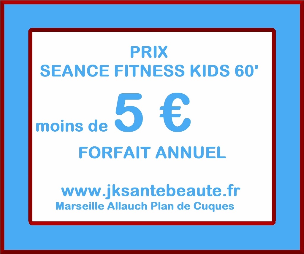 prix et tarif fitness enfants marseille allauch plan de cuques 13013