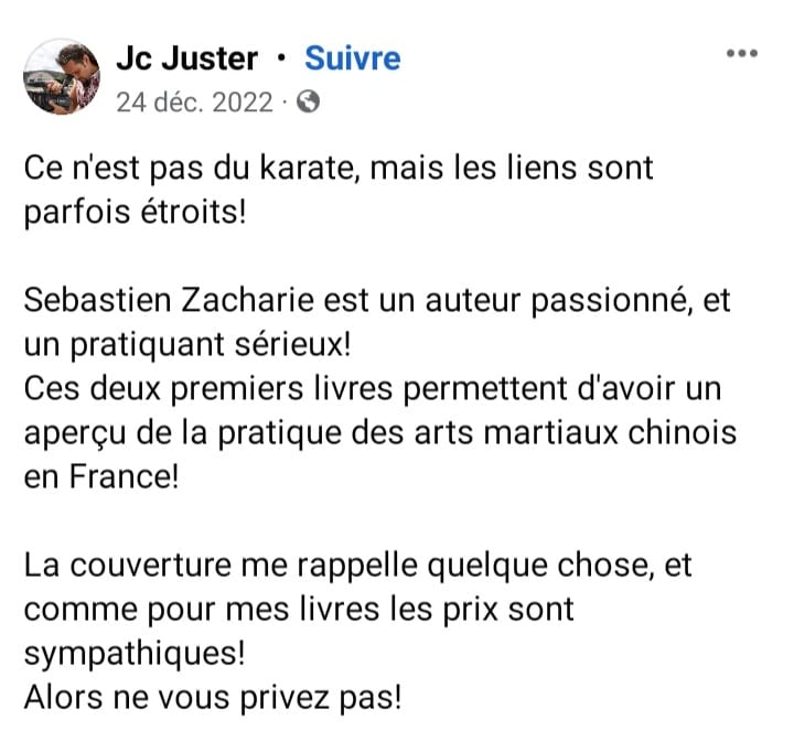 Jean-Charles Juster : Docteur en ethnologie japonaise, écrivain, expert d'arts martiaux okinawanais