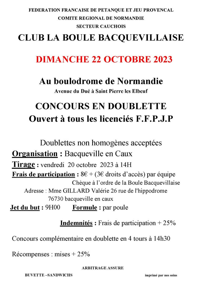 23 10 22 concours boulodrome 22 octobre 2023