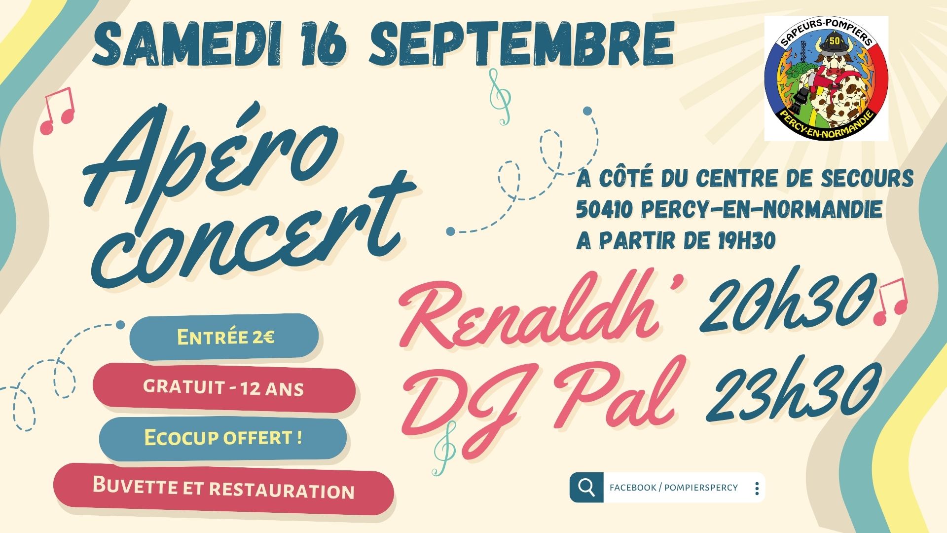 Apero concert pompiers