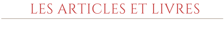 Les-articles-et-livres