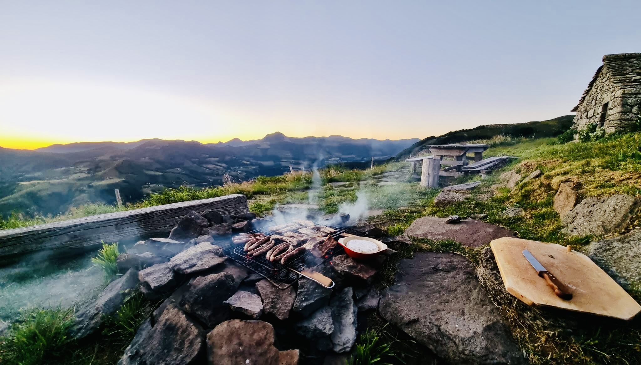 Barbecue soir vue