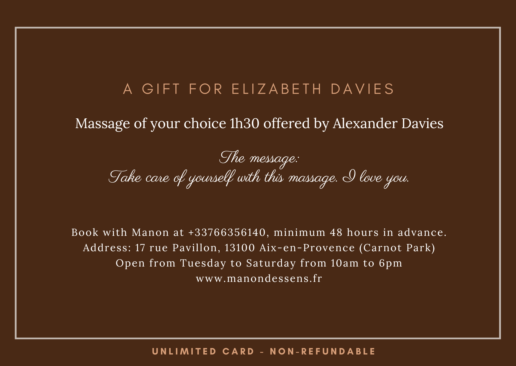 carte cadeau massage aix en provence