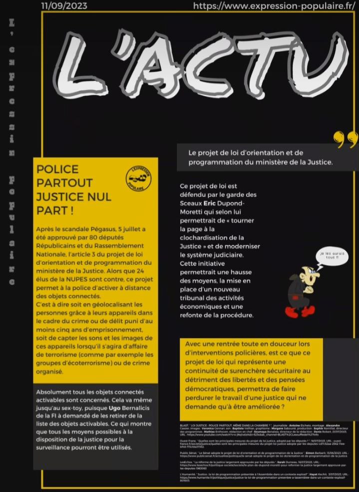 Actu 11/09 