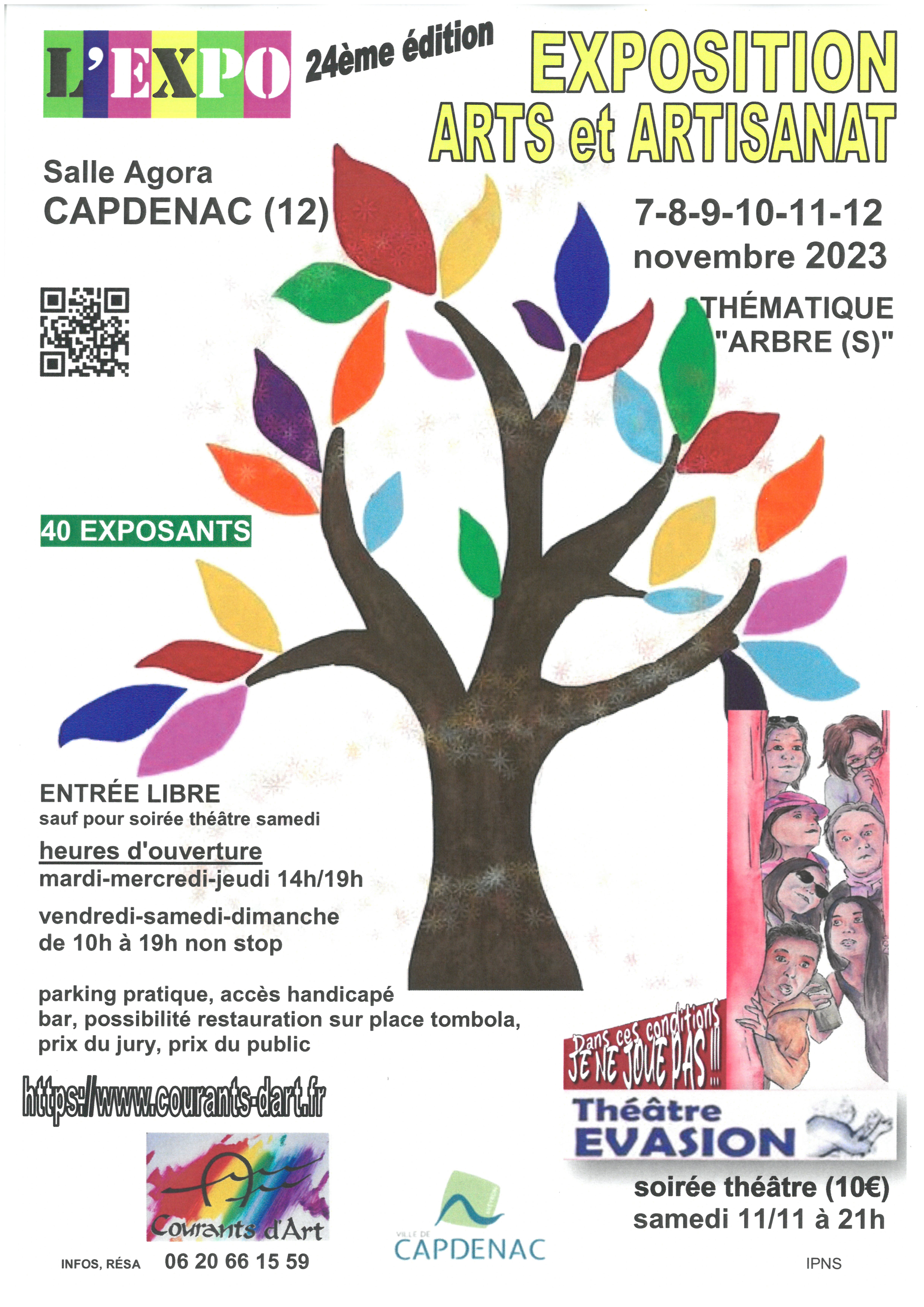 Affiche-L-EXPO-EN-AGORA-presentee-par-Courants-d-Art-du-7-au-12-nov-2023