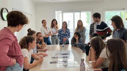 Fresque de la diversité avec des étudiants