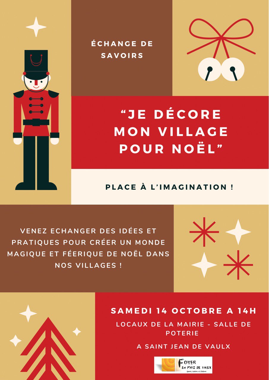 Décoration du village pour Noël 