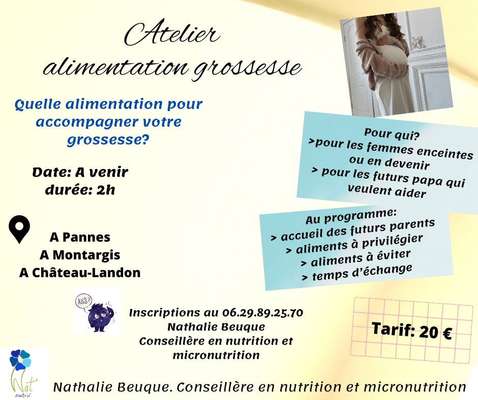 Atelier alimentationGrossesse aVenir