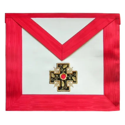 Fake leather masonic apron assr 18th degree knight rose croix croix potencee 1086x