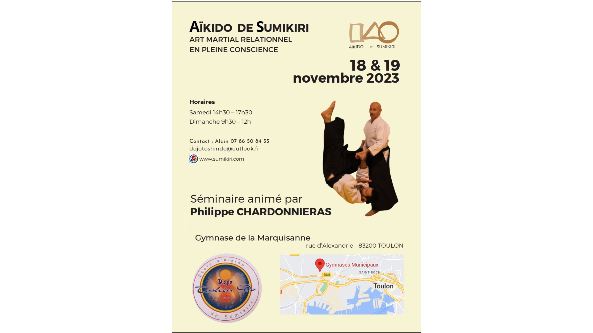 Stage de Toulon les 18 et 19 novembre