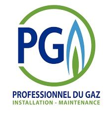 Logo PG RGE qualigaz rezé plombier chauffagiste Nantes France