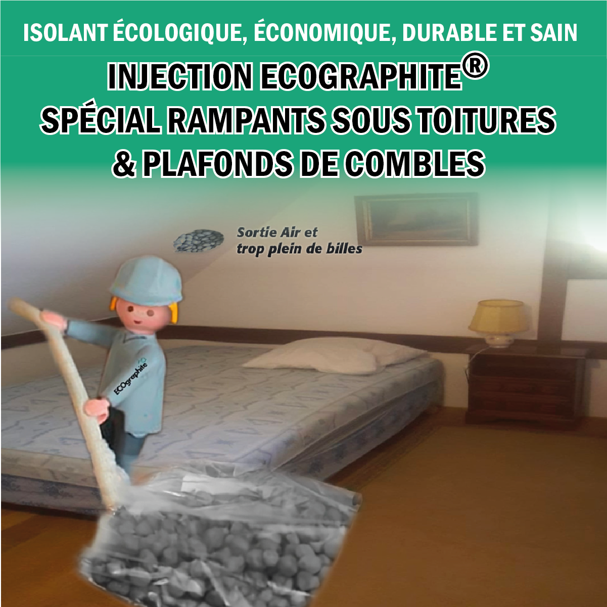 Injection rampants sous toiture playmobil