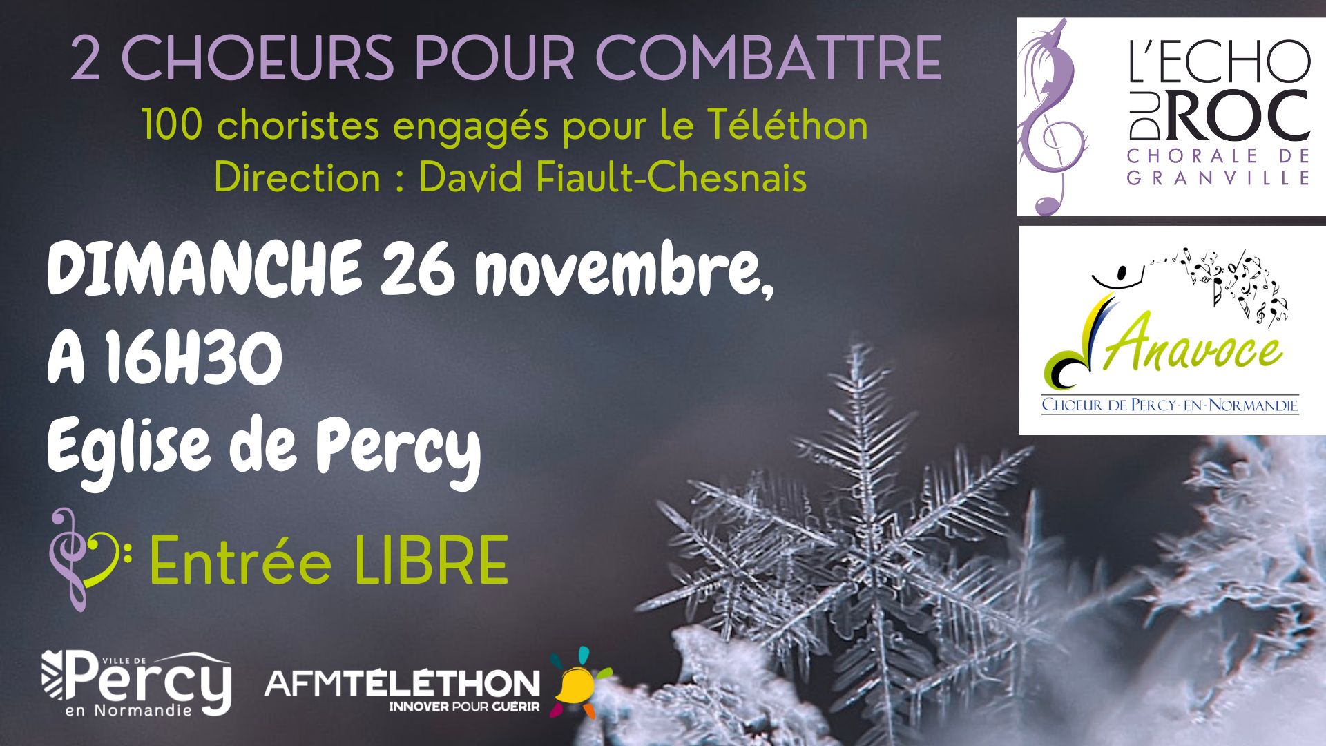 Ecran int concert telethon 2023