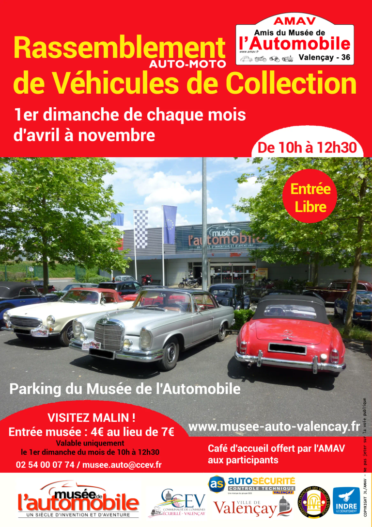 Rassemblement vehicules collection 2024 amav musee auto valencay