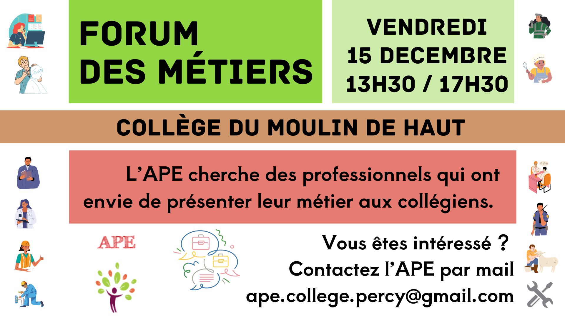 Forum des metiers college ecran int site