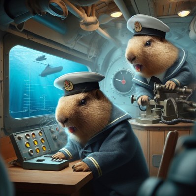 Marmottes-sous-marin