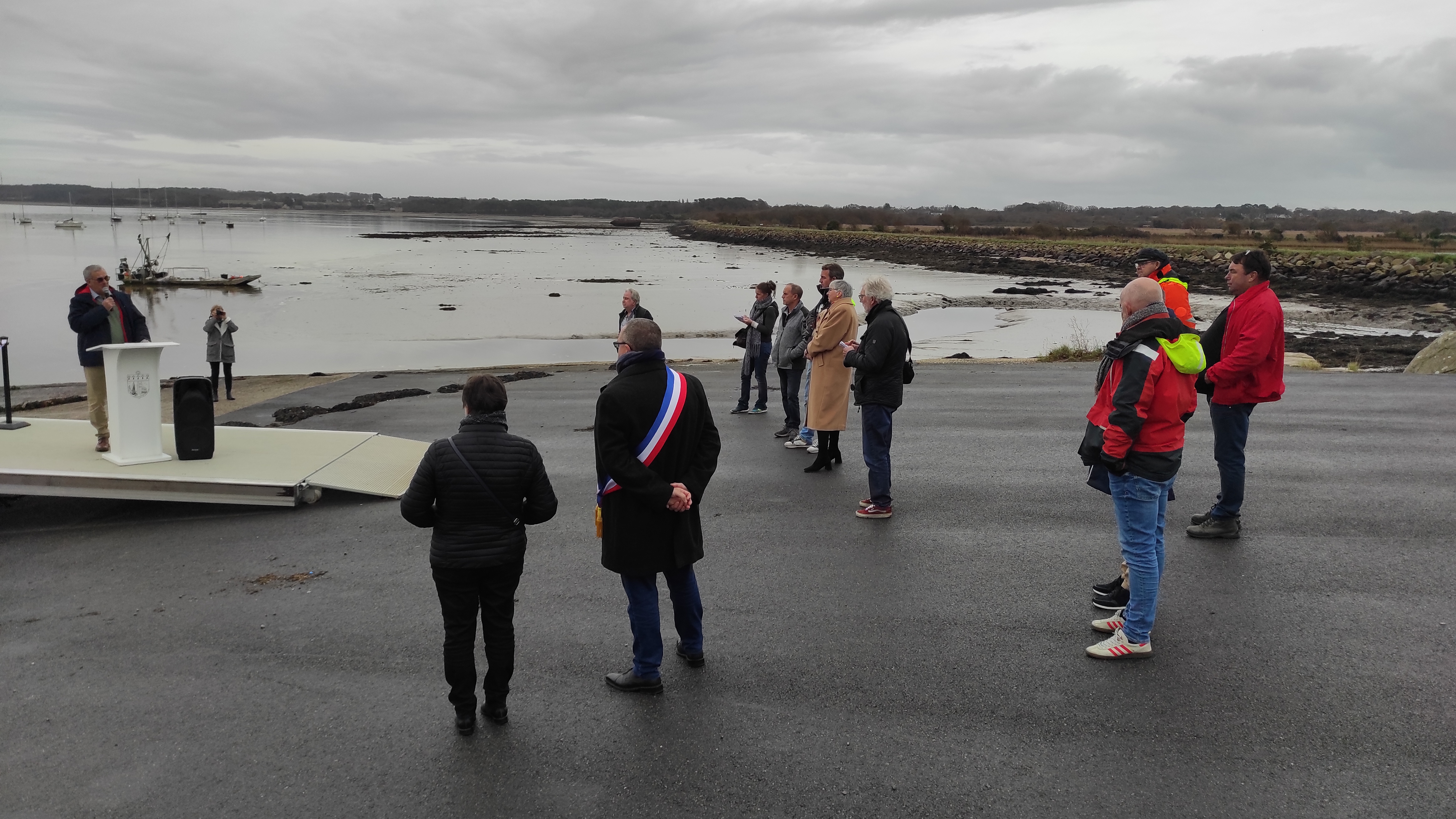 Inauguration du ponton de la cale de Pen Mané Bihan