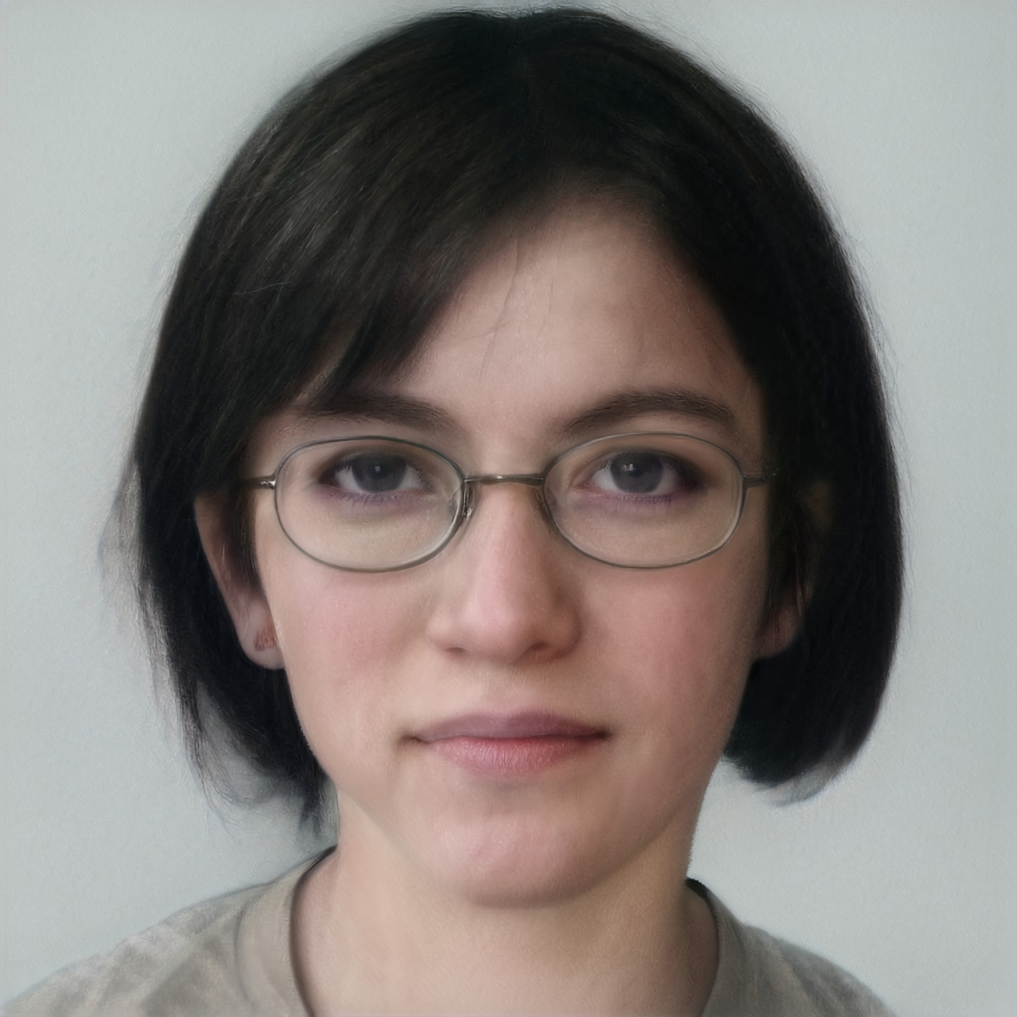 Lycéenne je portais un carré court et des lunettes de geekette.