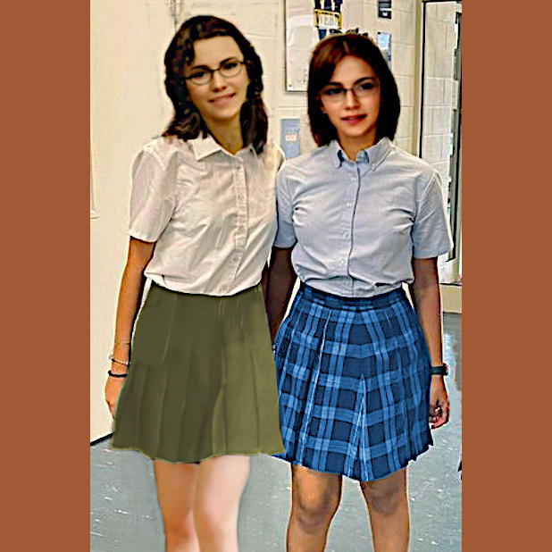 Erica s'est bien épanouie et elle est devenue très féminine.