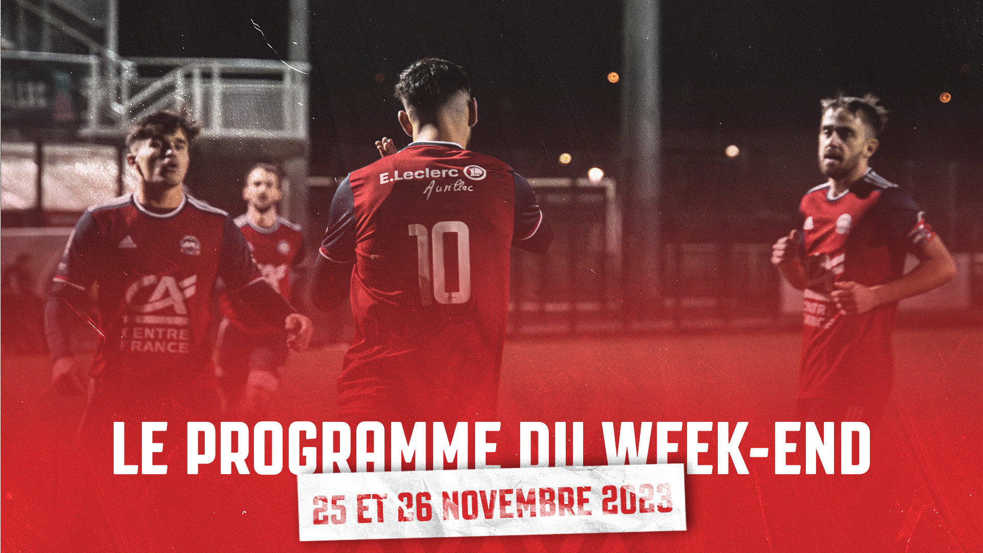 Le programme du week-end de l'AFC - 25 et 26 novembre 2023