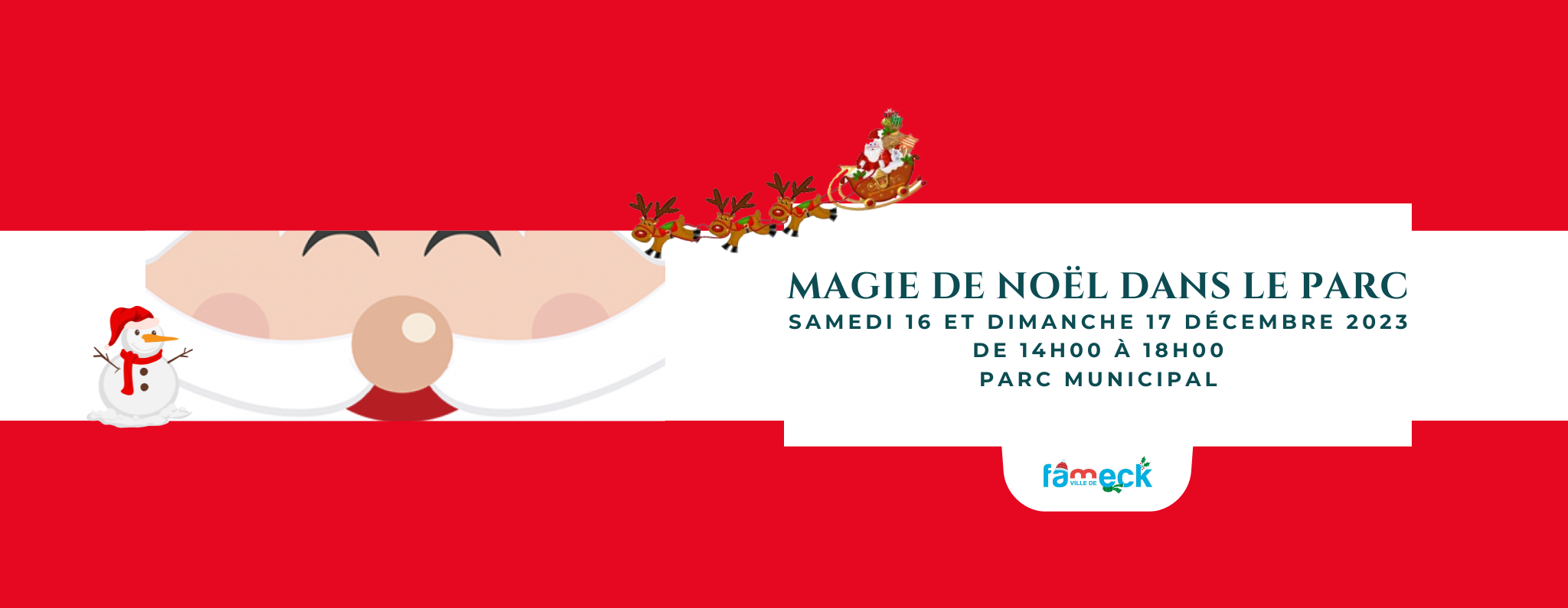 Magie de noel dans le parc !