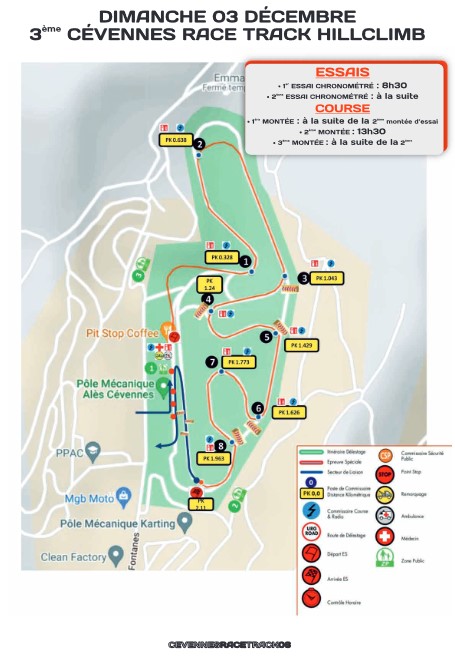 Tracé CVNRT - Hill Climb 2023