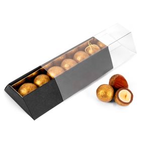 Luxury Chocolates - 6 Gold Piedmont Hazelnut Chocolates