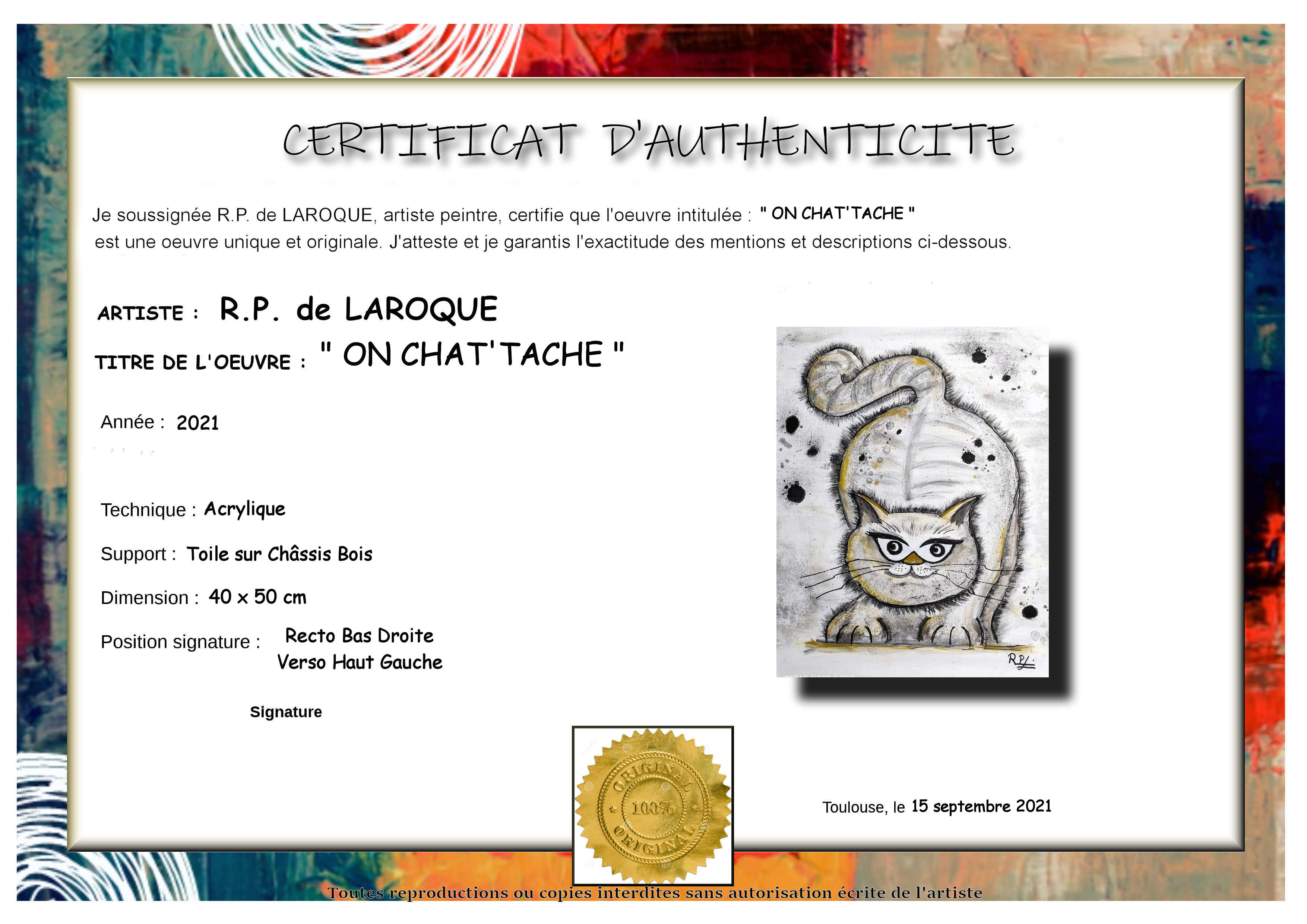 Certificat d authenticite paintshop