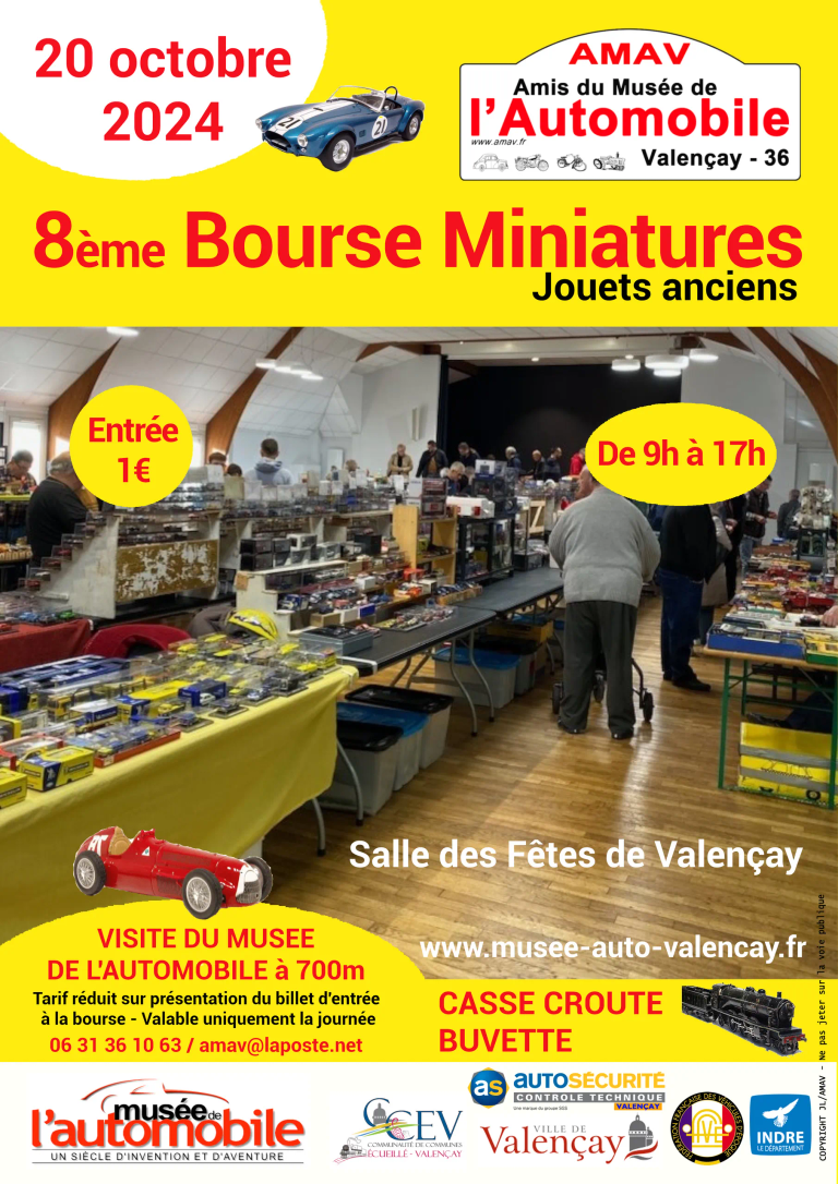 Bourse miniatures 20 10 2024 amav musee auto valencay