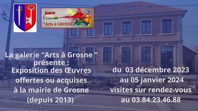  Exposition-des-uvres-offertes-ou-acquises-a-la-mairie-de-Grosne-depuis-2013-