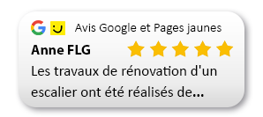 Avis travaux de renovation escalier realises de maniere soignee