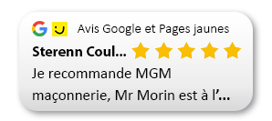 Avis je recommande mgm maconnerie
