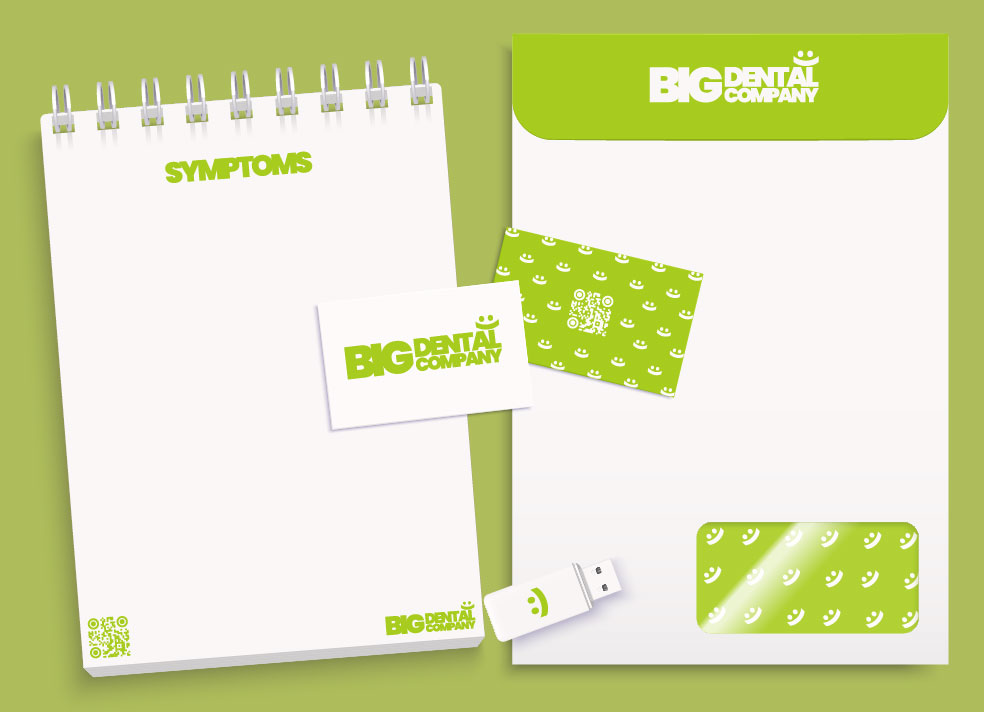 Touch up corporate identity realistic template 01