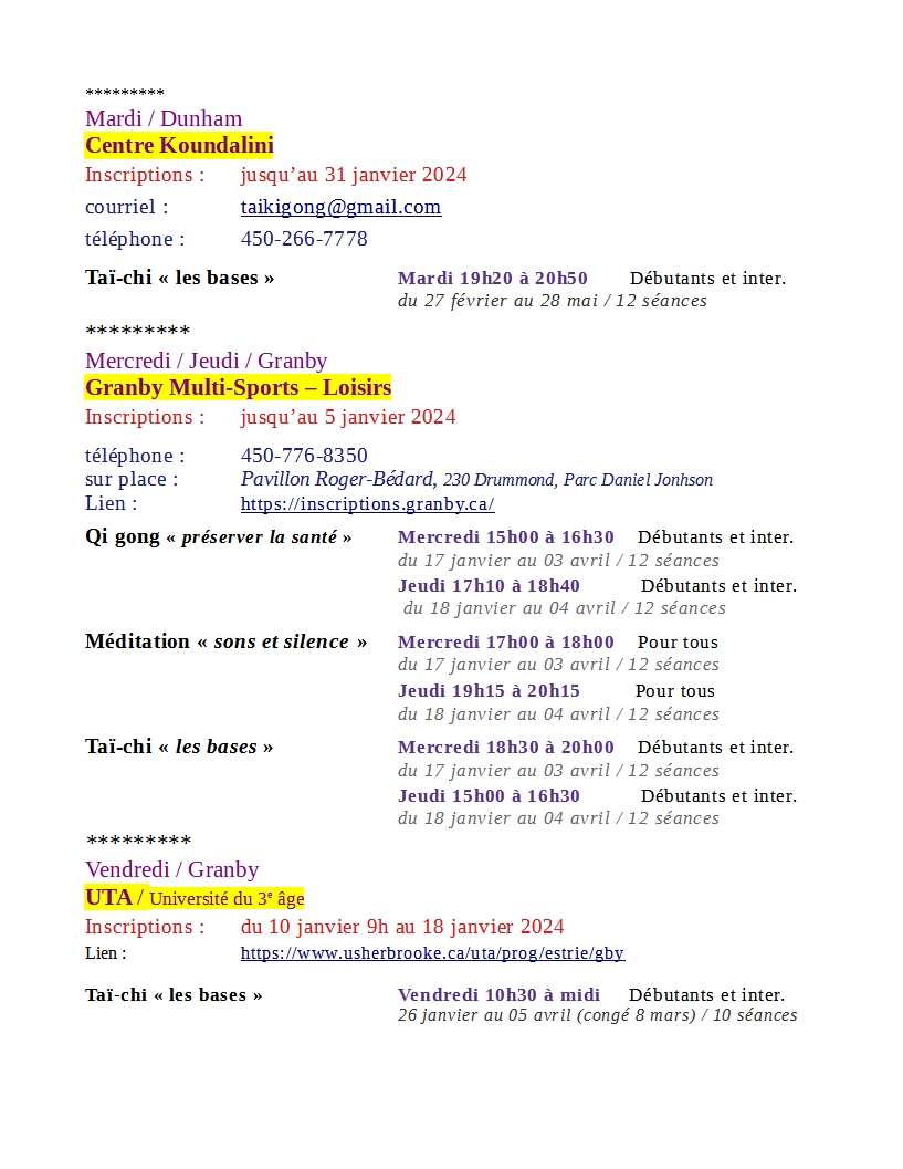 Hiver-2024 horaire organismes p2