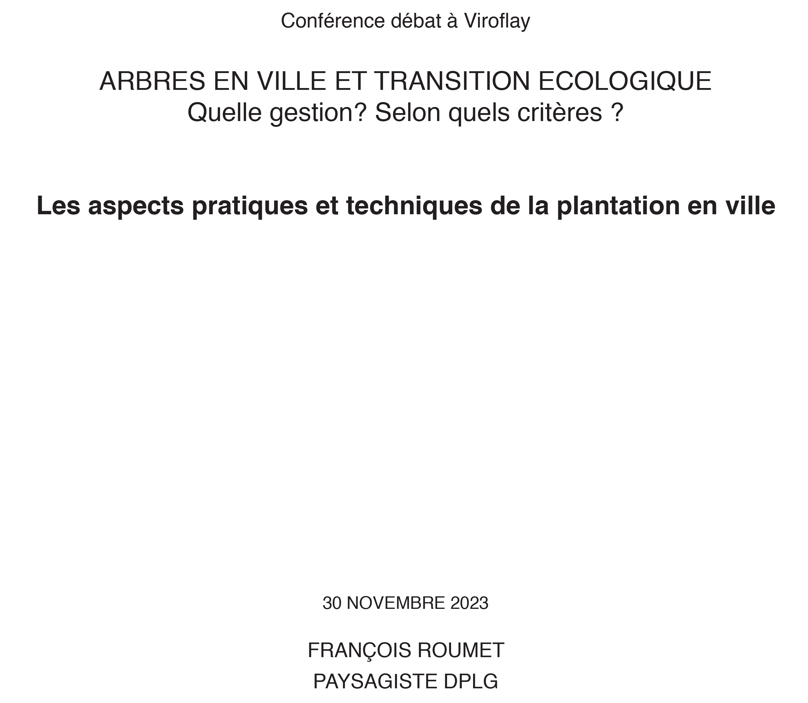Projection planter en ville 1