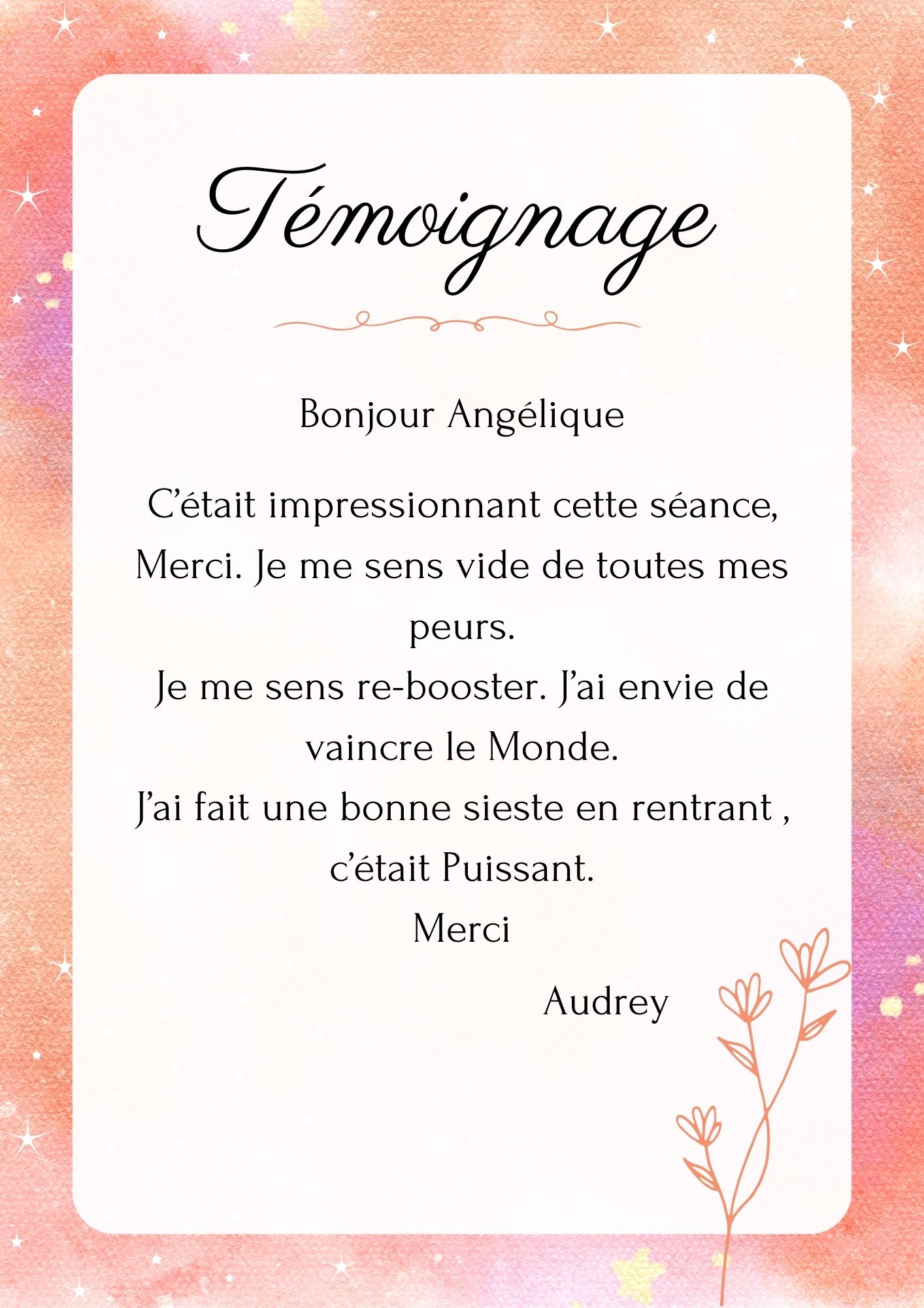 Temoignae audrey