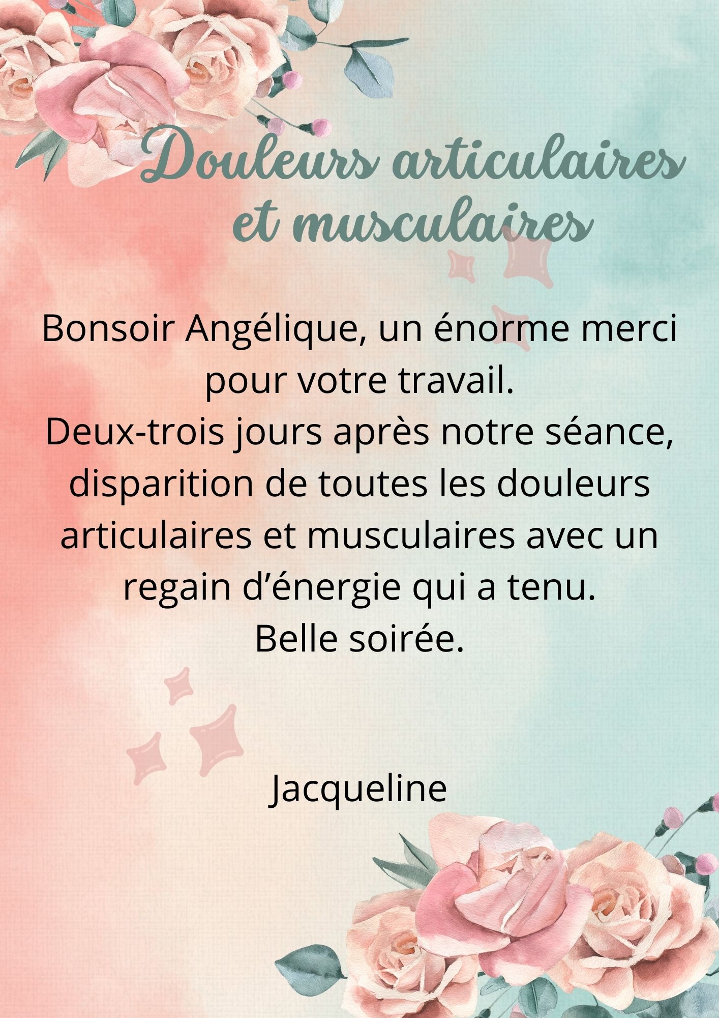 Douelurs musculaires et articulaires