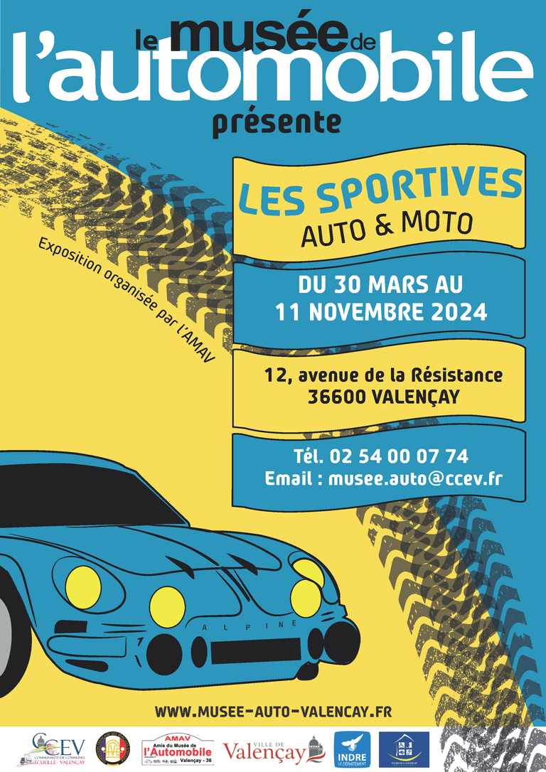 Affiche expo 2024 png musee auto valencay