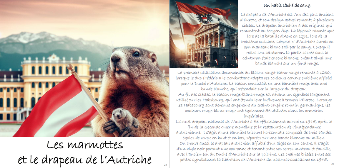 Drapeau autriche marmottes