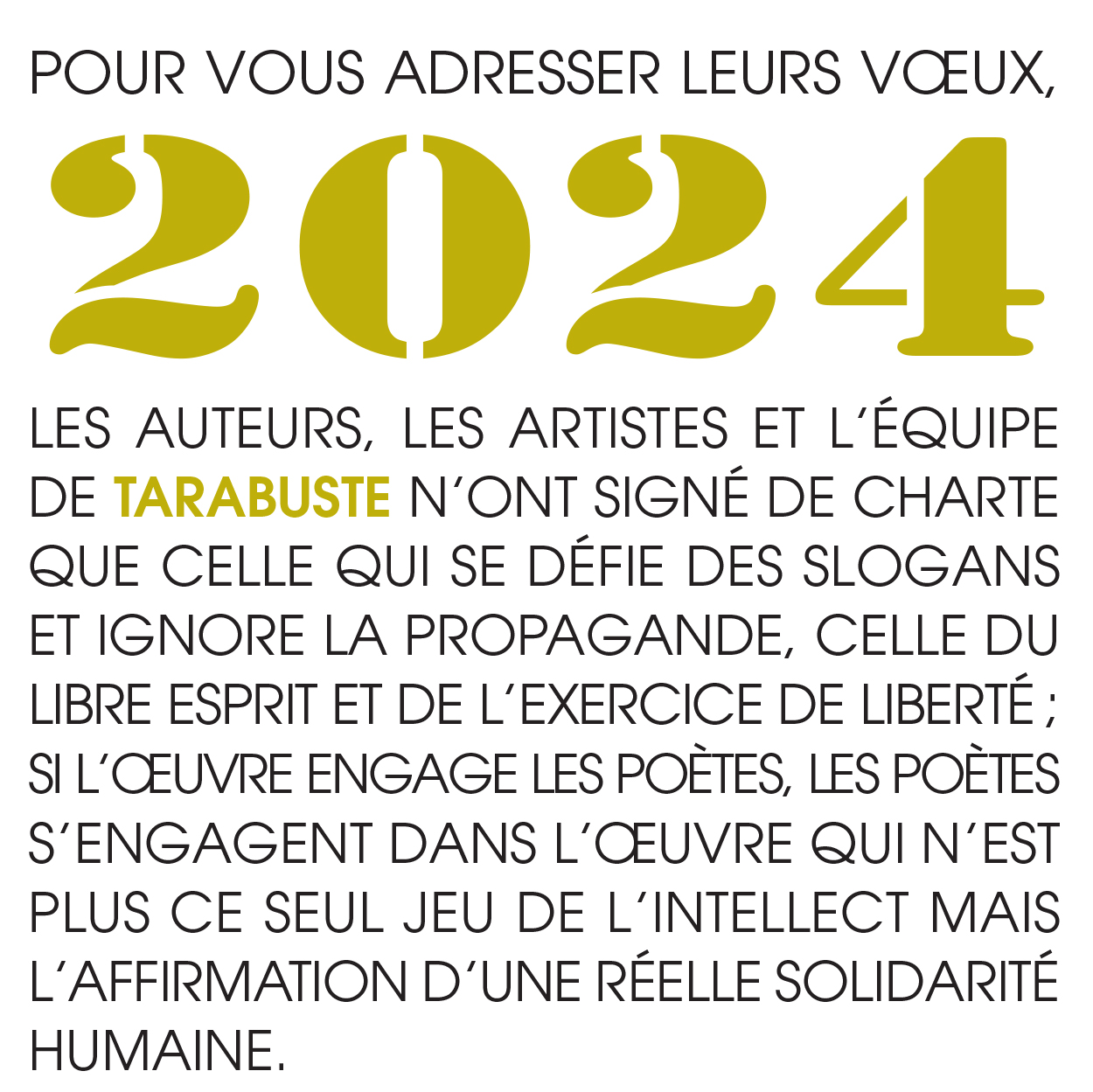 Voeux 2024