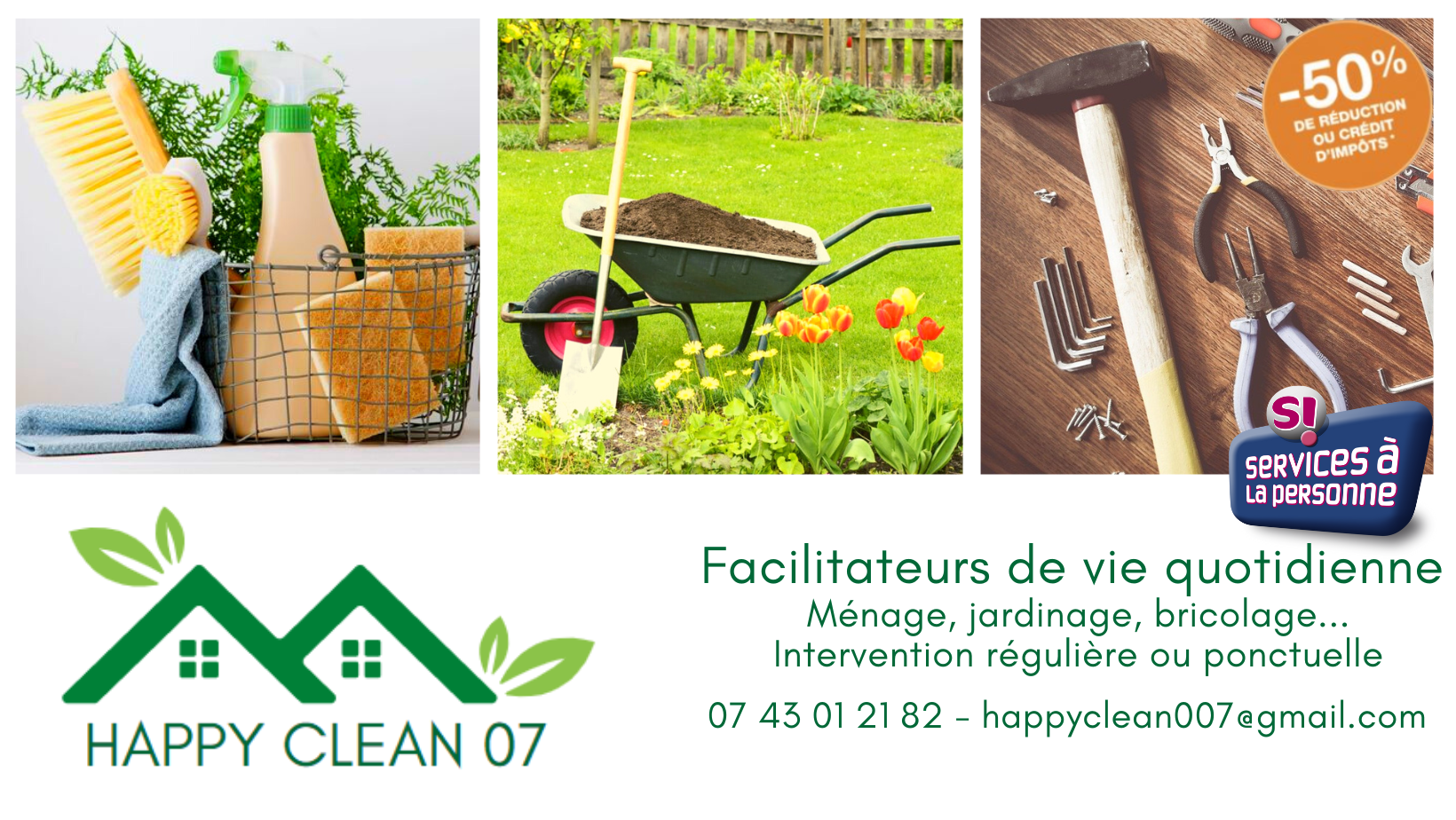 Couverture facebook happy clean