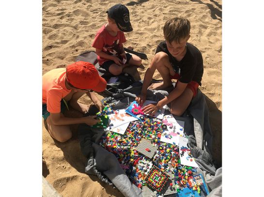 Puzzle sur la plage web